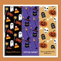 30-60pcs Halloween Pumpkin Decor Labels Adhesive Sticker For Gifts sealing Handmade Envelope DIY Stationery Stickers 3*9cm (ONLINE ORDER ONLY)