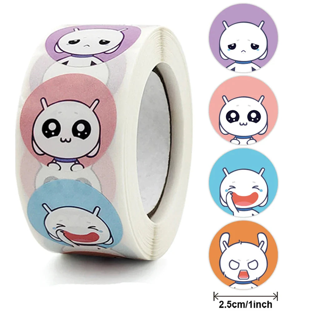 100-500PCS Cute Cartoon Animal Stickers Teacher Reward Sticker for Kids Thank You DIY Handmade Gift decoration Labels Stationery (ONLINE ORDER ONLY)