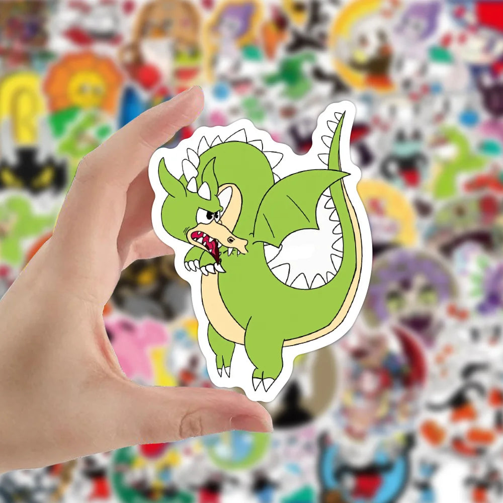 10/30/50pcs Cuphead Show Video Game Sticker Packs (ONLINE ORDER ONLY)