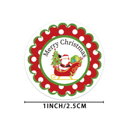 100-500Pcs New Merry Christmas Stickers Gift Packaging Seal Labels for New year decor, Greeting cards, Candy bags Stickers (ONLINE ORDER ONLY)