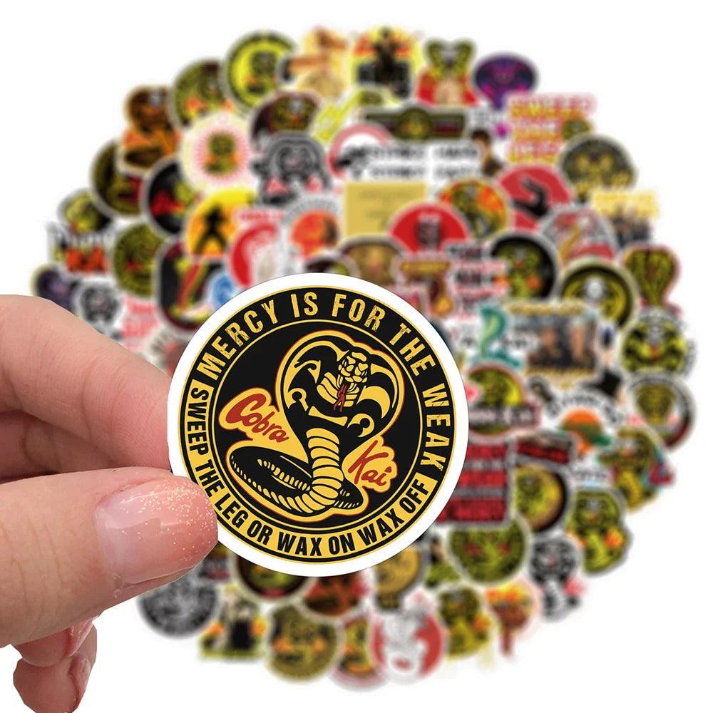 10/30/50/100 Cobra Kai TV Show Sticker Packs (ONLINE ORDER ONLY)
