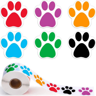 100-500pcs Cartoon Dog Paw Stickers Fridge Guitar Car Laptop Sticker Classic Tag Labels For Girls Notebook Scrapbook Stickers (Online Order Only)