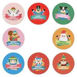 Christmas Sticker Cartoon Christmas Tree Santa Claus Design Paper Label Merry Christmas Cute Stickers Stationery Stickers (ONLINE ORDER ONLY)