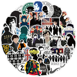 Sherlock Graffiti Stickers 50PCS Skateboard Fridge Guitar Snowboard Motorcycle Decals (Online Order Only)