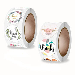 500 Pcs Thank You Stickers Rolls With Flower Sticker Seal For School Classroom Teacher Rewards Children With Gift Stickers (ONLINE ORDER ONLY)