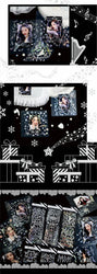 Bronzing PET Snowflake Ribbon Decoration Laser Stickers Shiny Dreamland Creative Scrapbook Handbook DIY Stationery Sticker (ONLINE ORDER ONLY)