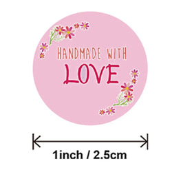 100-500pcs Love Shaped Label Sticker Scrapbooking Gift Packaging Seal Birthday Party Wedding Supply Stationery Sticker (Online Order Only)