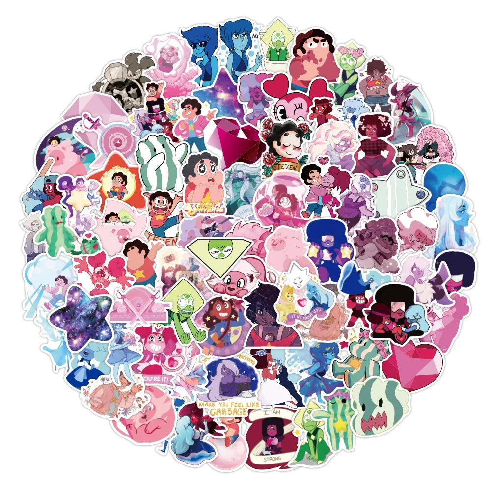 Steven Universe Stickers: 10/30/50/100pcs Waterproof Decals for Laptop, Bicycle, Motorcycle, Fridge (ONLINE ORDER ONLY)