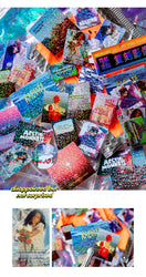 45Pcs/lot Neon Light Garden Series Laser Stickers Girl Scrapbooking Stick Label Diary Album Sticker Personalized Stationery Gift (Online Order Only)