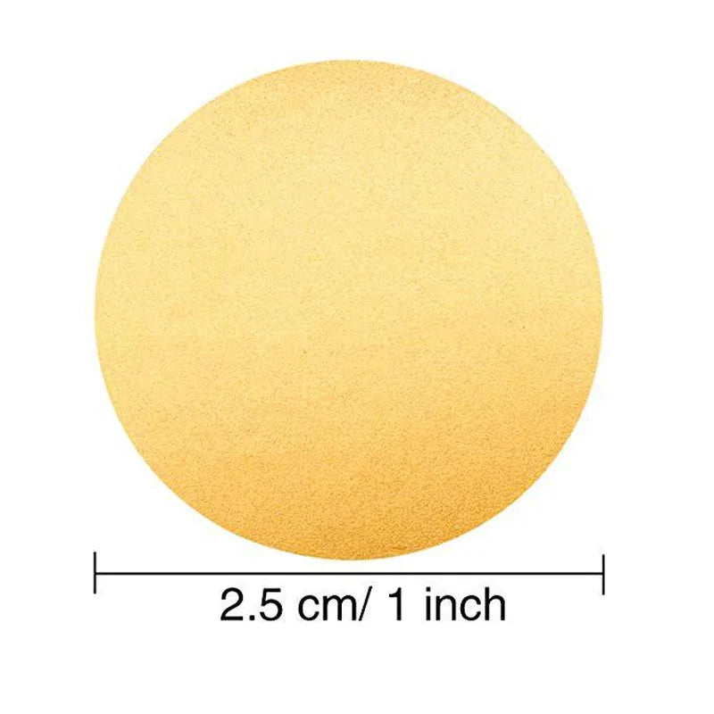 50-300Pcs/Roll Golden Scratch Off Stickers Round Shape Labels Sticker DIY Handmade For Game Scratch Sticker Labels Stationery (ONLINE ORDER ONLY)