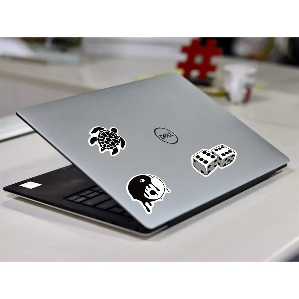 10/30/50/100pcs Cool Fashion Brand Logo Stickers Decals Skateboard Guitar Bike Laptop Motorcycle Luggage Car Waterproof Sticker (ONLINE ORDER ONLY)