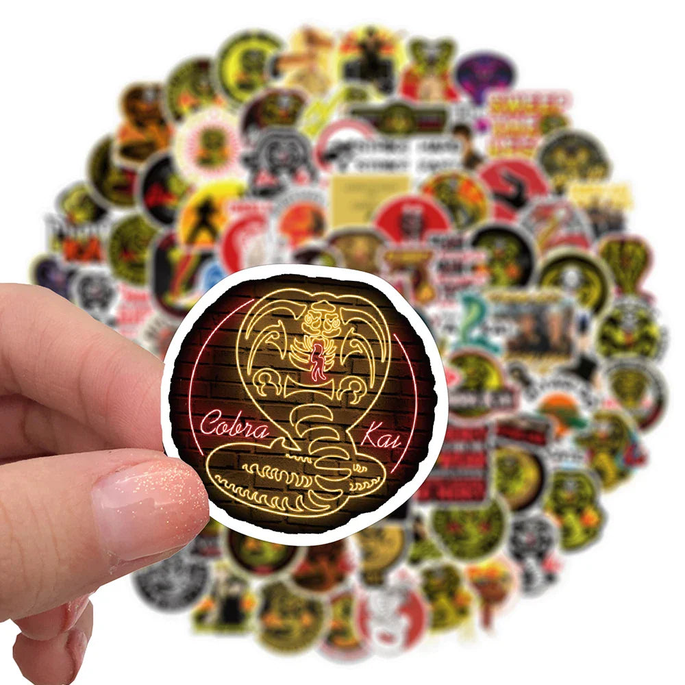 10/30/50/100 Cobra Kai TV Show Sticker Packs (ONLINE ORDER ONLY)
