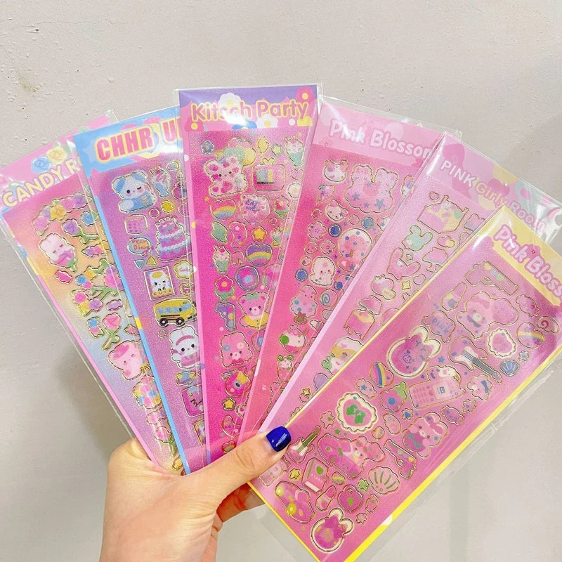 3pcs/5pcs/6pcs Full Set Series Cute Korean idol card Decorative Stickers DIY Scrapbooking Diary Album Sticker Stationery (ONLINE ORDER ONLY)