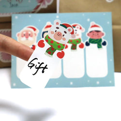 10-40Pcs 12.5x9cm Merry Christmas Stickers Fashion Cartoon Cute Labels For Gift Decorative Package Wrapping Gift Box (ONLINE ORDER ONLY)