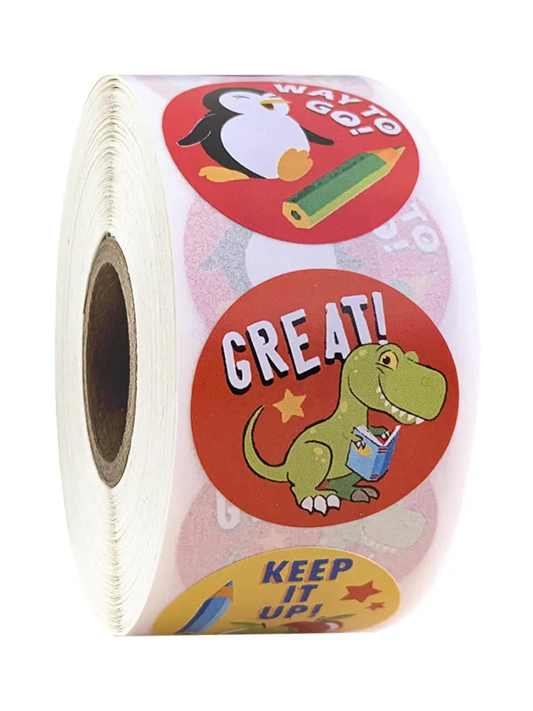 100-500pcs Animal Sticker School Teacher Student Cartoon Sticker Sealing Label Christmas Gift Scrapbook Stationery Sticker (ONLINE ORDER ONLY)