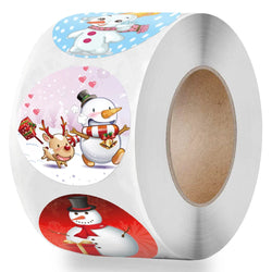 100-500Pcs New 1 Inch Christmas Theme Seal Labels Stickers For DIY Gift Baking Package Envelope Stationery Decoration (ONLINE ORDER ONLY)