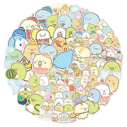 Sumikko Gurashi Stickers: 10/30/50/100pcs Cartoon DIY Scrapbook Luggage Decor (Online Order Only)