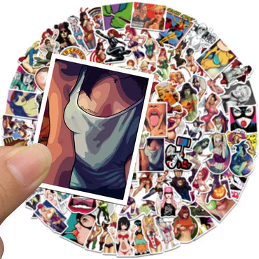 10/30/50/100PCS Anime Hentai Tease Vulgar Beauty Girls Sticker Packs (Online Order Only)