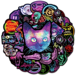 10/30/50/100PCS Bright Neon Signs Sticker Packs (ONLINE ORDER ONLY)