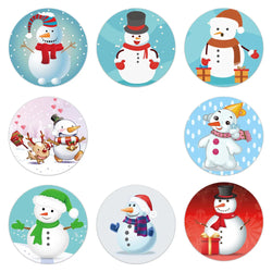 100-500Pcs New 1 Inch Christmas Theme Seal Labels Stickers For DIY Gift Baking Package Envelope Stationery Decoration (ONLINE ORDER ONLY)