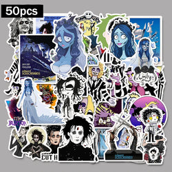 Edward Scissorhands Stickers 50pcs Waterproof Decals for Skateboard Laptop Bicycle (Online Order Only)