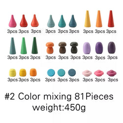 Rainbow Wooden Loose Pieces (ONLINE ORDER ONLY)