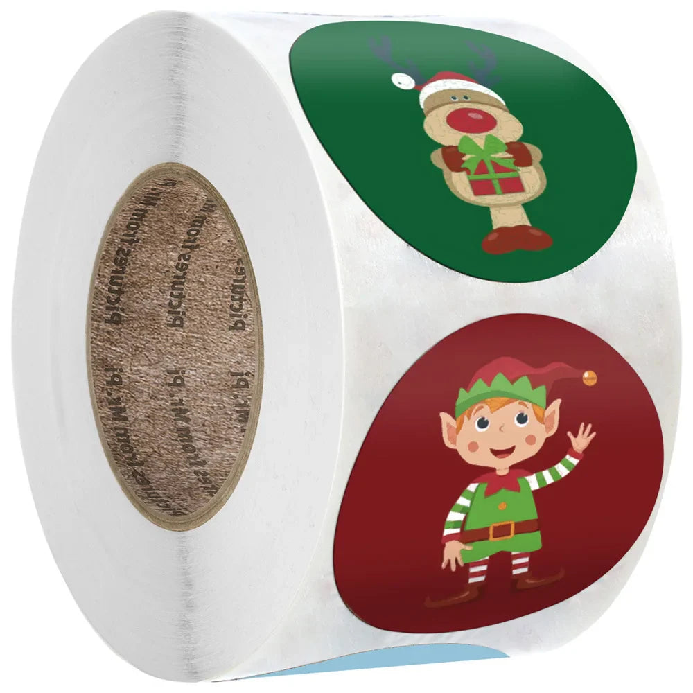 100-500pcs Thank You Sticker Design Diary Christmas Sticker Gift Sealing Sticker Holiday Birthday Party Gift Decoration Label (Online Order Only)