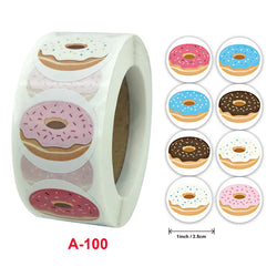 Yellow Lemon Sticker 500 Pcs/roll For Kids Reward Sticker Fruit LabelsThank You Sticker Kids Toys (ONLINE ORDER ONLY)