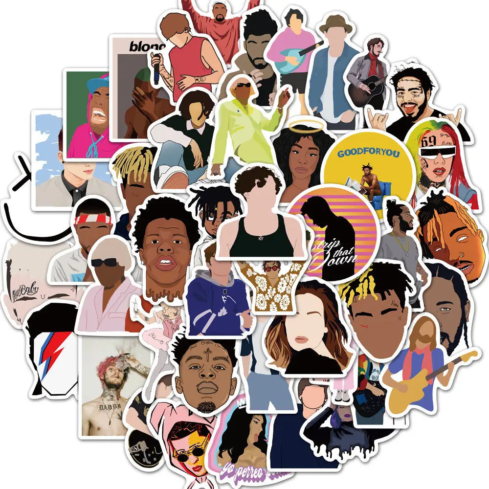 Tyler The Creator Stickers Pack - Skateboard, Laptop, Guitar, Bike, Cool Decal (ONLINE ORDER ONLY)