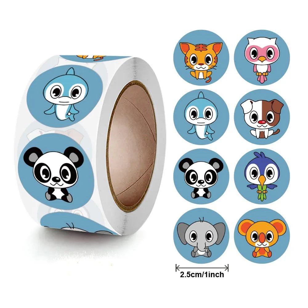Zoo Animals Stickers For Kids Classic Toys StickerSchool Teacher Reward Sticker 4 Designs Pattern Owl (ONLINE ORDER ONLY)