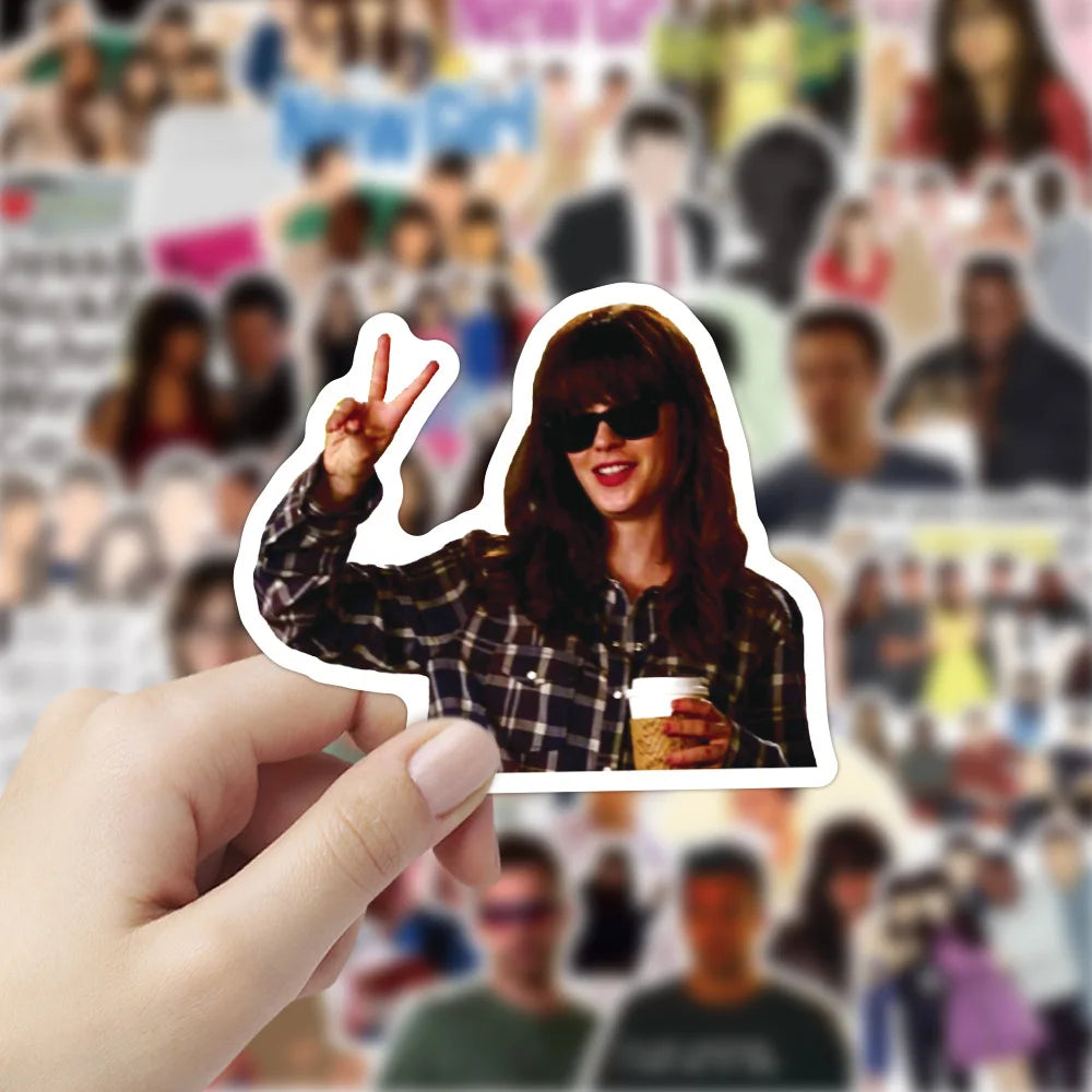 10/30/50PCS TV Show New Girl Sticker Packs (ONLINE ORDER ONLY)