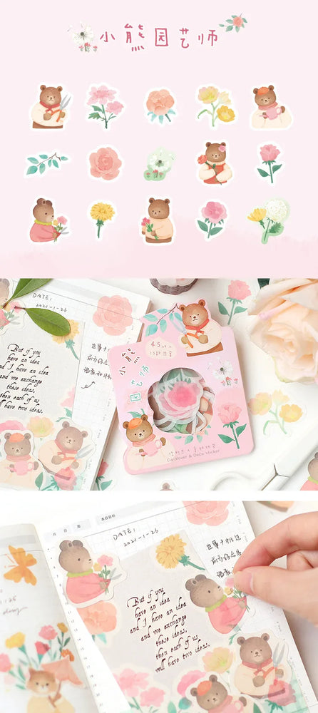 45pcs/lot Nimo's garden Series Stickers Scrapbooking Decorative Sticker DIY Diary Album Stick Label Kawaii Stationery (ONLINE ORDER ONLY)