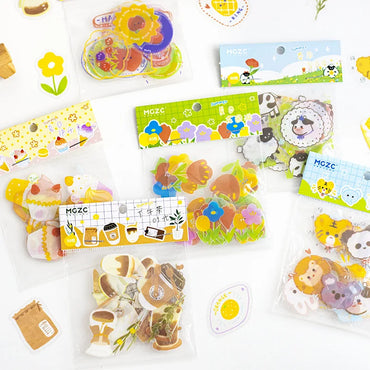 30Pcs/lot Flower Small World Series Stickers Scrapbooking Decorative Sticker DIY Diary Album Stick Label Kawaii Stationery (ONLINE ORDER ONLY)