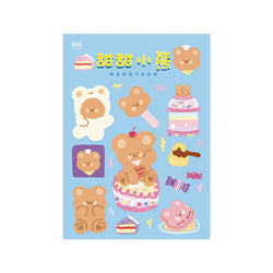 Kawaii Soft Bear Rabbit Decorative Stickers Adhesive Stickers DIY Diary Stationery Stickers Children Gift School Office Supplies (ONLINE ORDER ONLY)