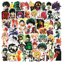 My Hero Academia Stickers: Laptop, Luggage, Car, Wall, Water Cup, 10/30/50/100pcs (Online Order Only)