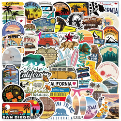 10/30/50PCS California Landscape Graffiti Stickers Aesthetic DIY Bike Travel Luggage Guitar Laptop Waterproof Decal Toy Sticker (Online Order Only)