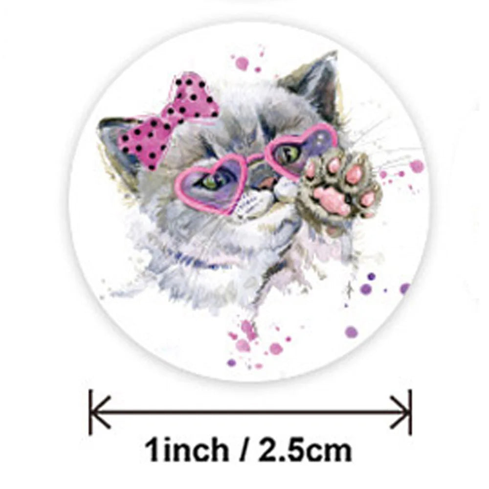 100-500pcs Teacher Reward Sticker Fun Motivation Cat Dog Sticker for School Teacher Student Stationery Stickers Kids (ONLINE ORDER ONLY)