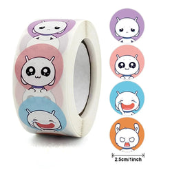 500 Pcs Reward Stickers Motivational Stickers Roll For Kids For School Reward Students Teachers Cute Animals Stickers Labels (Online Order Only)