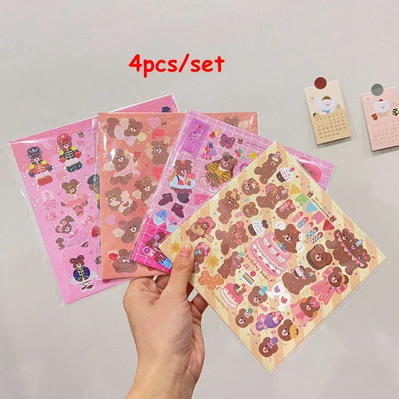 3pcs/5pcs/6pcs Full Set Series Cute Korean idol card Decorative Stickers DIY Scrapbooking Diary Album Sticker Stationery (ONLINE ORDER ONLY)