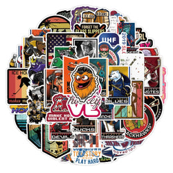 Hockey Graffiti Stickers 10/30/50pcs Waterproof for Kids Laptop Luggage Phone Skateboard (ONLINE ORDER ONLY)
