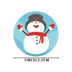 100-500PCS Merry Christmas Santa Claus Sticker Decor DIY Wrapping Gift Decoration Xmas Kids Thank You Seal Label 1inch (Online Order Only)