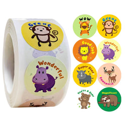 100-500pcs Animal Sticker School Teacher Student Cartoon Sticker Sealing Label Christmas Gift Scrapbook Stationery Sticker (ONLINE ORDER ONLY)
