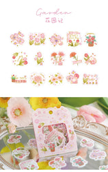 45pcs/lot Garden Story Series Stickers Scrapbooking Decorative Sticker DIY Diary Album Stick Label School Stationery Gift (ONLINE ORDER ONLY)