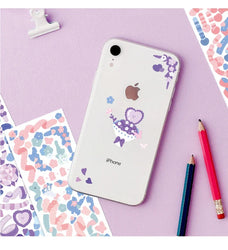 Cute Pink Purple Ribbon Stickers DIY Scrapbooking Phone Stickers Diary Album Decoration Stick Label Kawaii Stationery (Online Order Only)