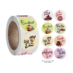 Stickers 500 Pcs/roll  Face Encouragement Reward Sticker Children Toy Decoration Sticker Label (Online Order Only)