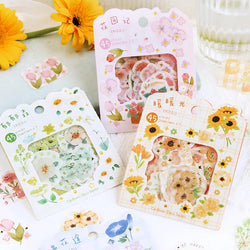 45pcs/lot Garden Story Series Stickers Scrapbooking Decorative Sticker DIY Diary Album Stick Label School Stationery Gift (ONLINE ORDER ONLY)