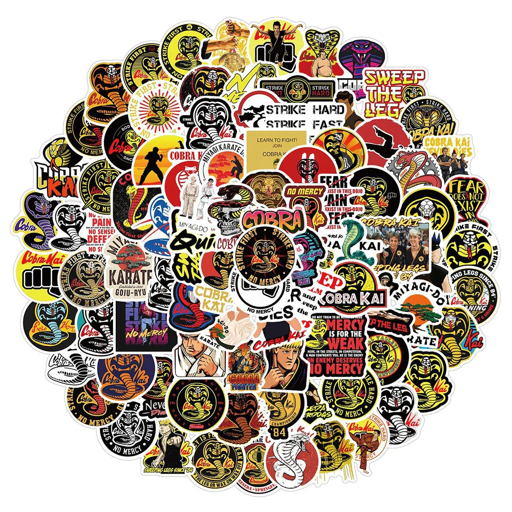 10/30/50/100 Cobra Kai TV Show Sticker Packs (ONLINE ORDER ONLY)
