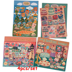 3pcs/5pcs/6pcs Full Set Series Cute Korean idol card Decorative Stickers DIY Scrapbooking Diary Album Sticker Stationery (ONLINE ORDER ONLY)