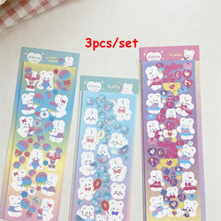 3pcs/5pcs/6pcs Full Set Series Cute Korean idol card Decorative Stickers DIY Scrapbooking Diary Album Sticker Stationery (ONLINE ORDER ONLY)