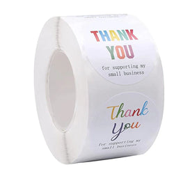 500pcs/roll Thank You Stickers Label Exquisite Design Adhesive Envelope Seals Stickers Appreciation Cards for Wedding Birthday (ONLINE ORDER ONLY)